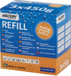 ABSODRY refillpaket 3 x 450 gr