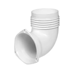 Adapter 90° vit 3" vent.slang