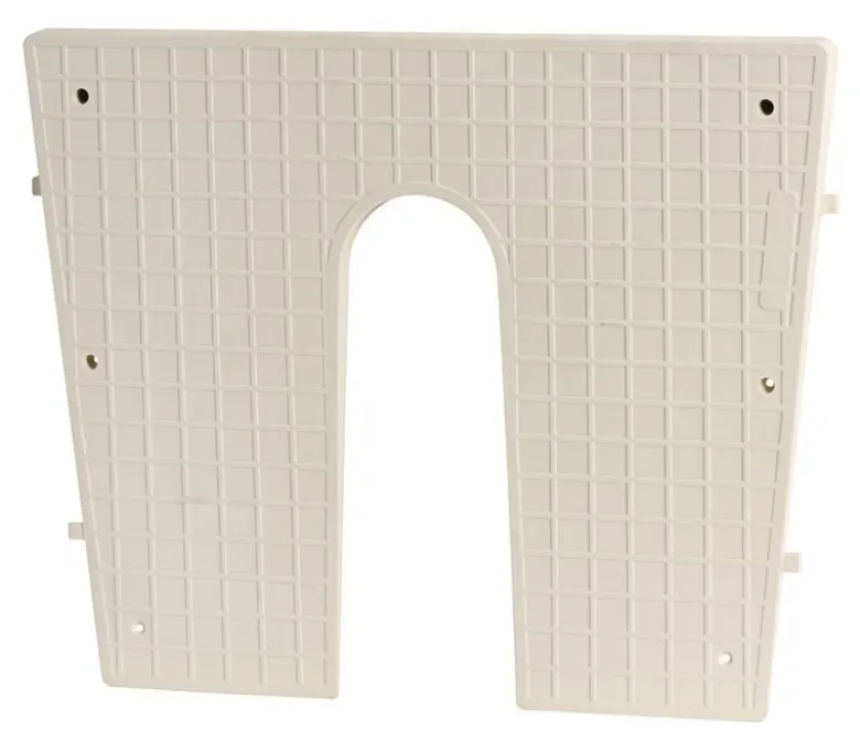 Akterspegelsskyddsplatta RAL 9001 430x350 mm