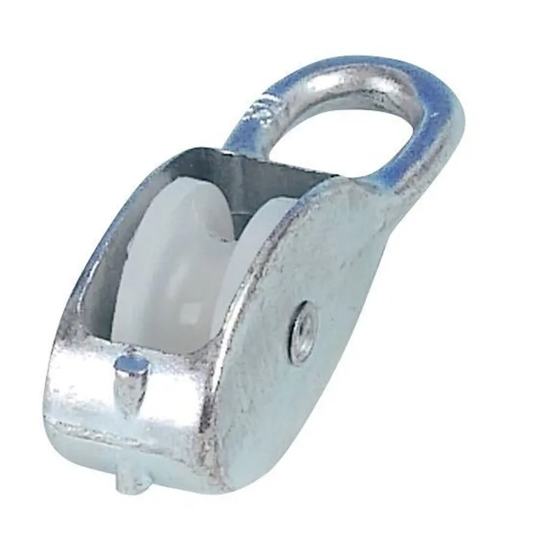 Aluminiumblock enkelt 30 mm för 8 mm lina
