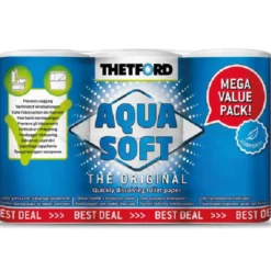 Aqua soft toalettpapper, 6 rullar
