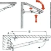 Arm för Rakego fällbar arm för bord 60 kg 20/30 mm