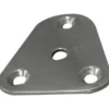 Basplatta Trekantig Ø25mm för Grabbräcke RF Stål 62x54mm