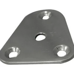 Basplatta Trekantig Ø25mm för Grabbräcke RF Stål 62x54mm