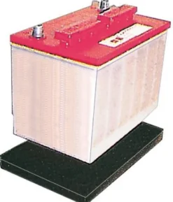Batteribricka svart gummi 280 x 177 mm