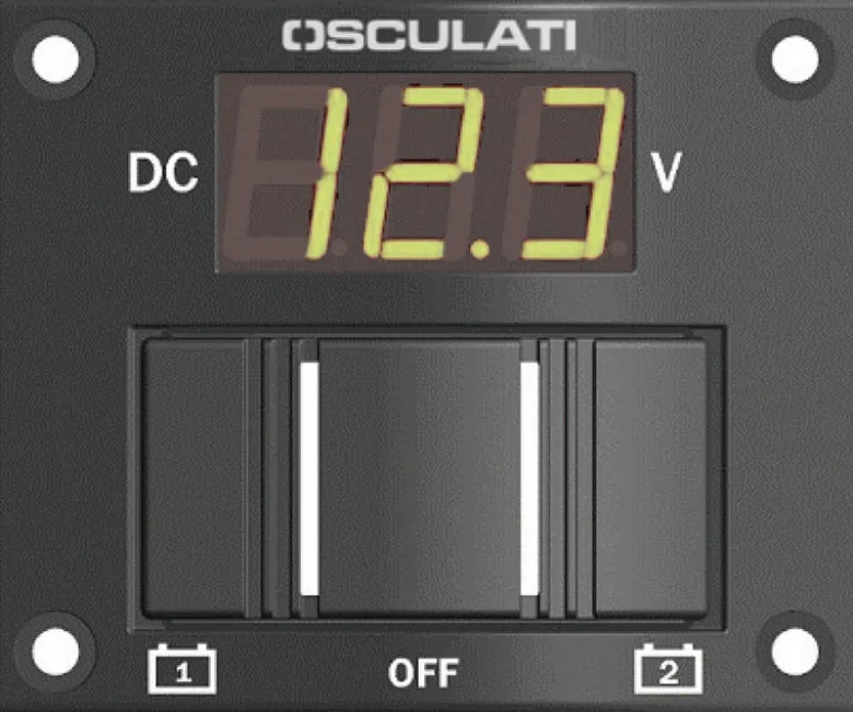 2-batteripanel med digital testare IP56
