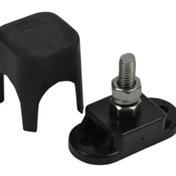 BEP Koplingsplint Stud enkel Ø6 mm, med deksel, svart