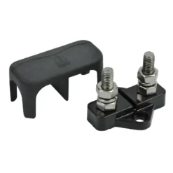 BEP Kopplingsplint Dubbel 6mm m/ Skyddskåpa, Svart