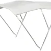 3-bågars hopfällbar bimini Ø 22 mm 150/160 cm vit