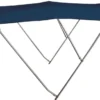 3-bågs bimini hög AISI316 Ø 25 mm 170/180 cm blå