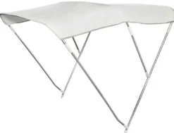3-bågs hopfällbar bimini Ø 22 mm 150/160 cm marinblå