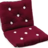 Bomullsdyna med ryggstöd bordeaux 430 x 750 mm