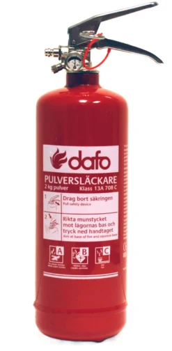Brandsläckare, 2 kg dafo core