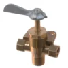 Bränslekran 3-vägs 1/4"