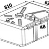 Bränsletank PE 135 l