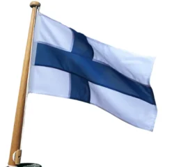 Båtflagga Finland, 50x30 cm