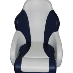 Båtstol flip up stol, sd52 navy/ljusgrå