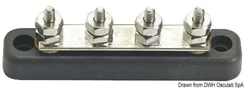 Bus-Bar elektrisk kopplingsplint 4 x 5 mm