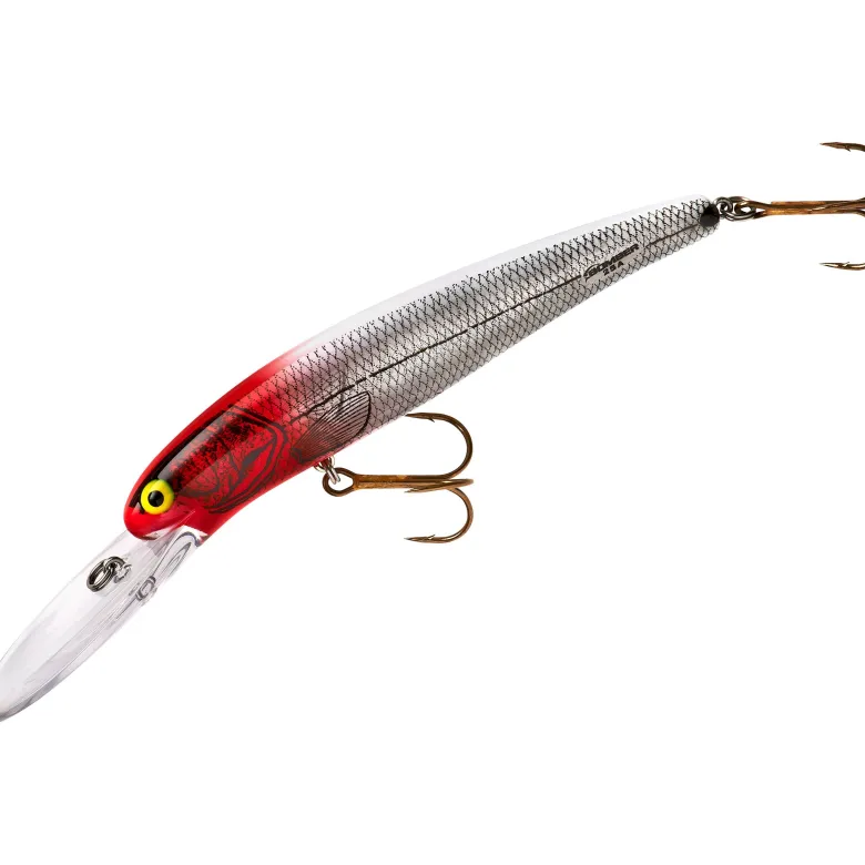 25 Deep Long A Djupgående Wobbler 12 cm Pearl Black Back Orange Belly