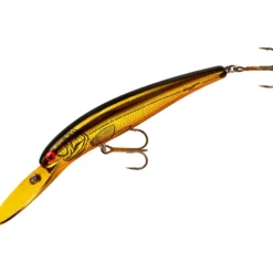 25 Deep Long A Djupgående Wobbler 12 cm Gold Chrome Black Orange