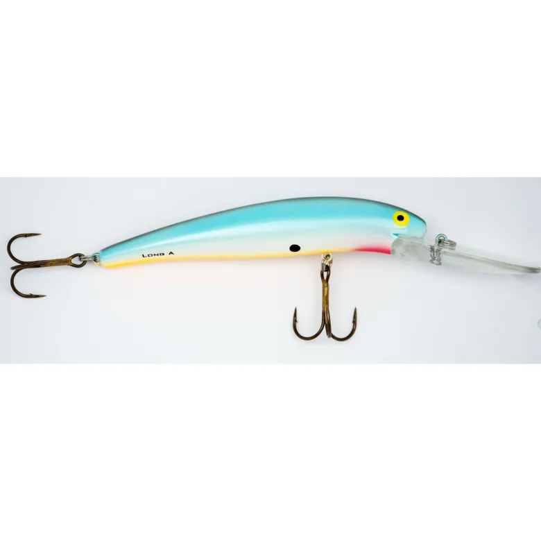 25 Deep Long A Djupgående Wobbler 12 cm Chrome Green Back Pink Belly