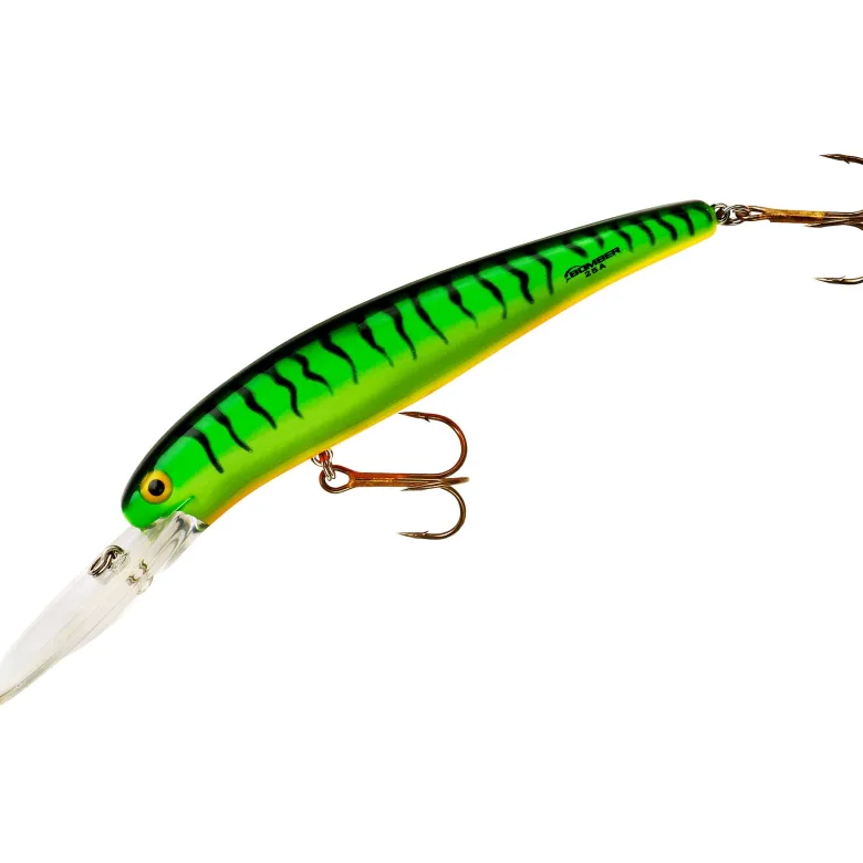 25 Deep Long A Djupgående Wobbler 12 cm Bengal Fire Tiger Mörk
