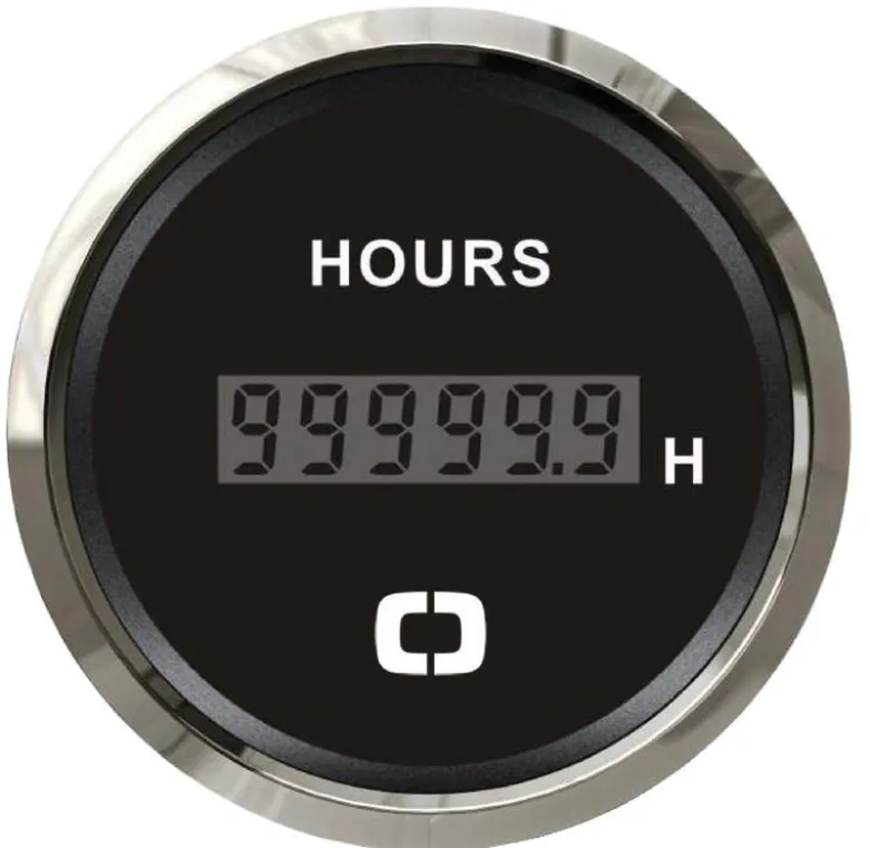 Digital timräknare svart/blank