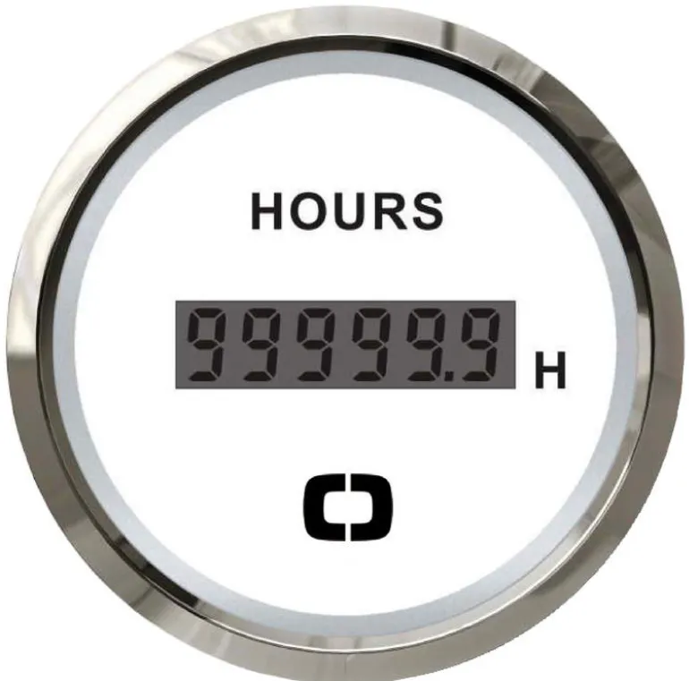 Digital timräknare vit/blank