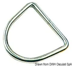 D-ring 6x40 mm