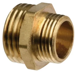 Dubbelnippel i mässing 1"1/2 x 2"