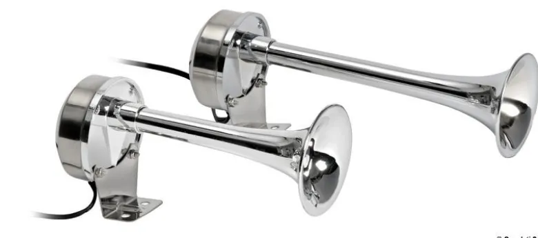 Dubbel signalhorn 12 V 210 + 268 mm