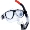 Dykarsats vuxen mask och snorkel svart