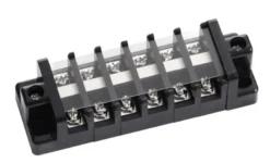 Elektrisk kopplingsplint för 6 terminaler 30 A
