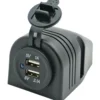 1852 engångsuttag med dubbla USB-uttag 5V 1 och 2,1Amp