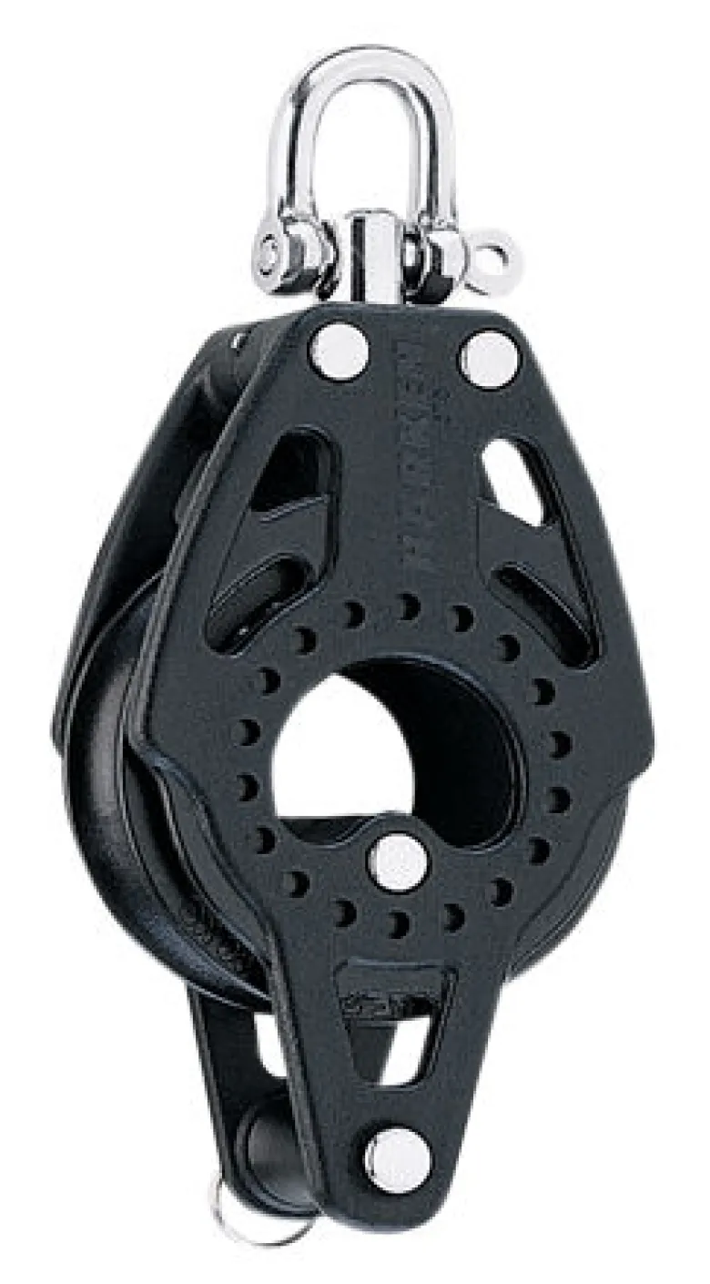 Enkelblock carbo 57 mm hundsvott