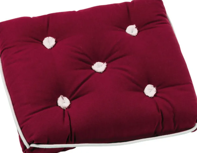 Enkel bomullsdyna bordeaux 430 x 350 mm
