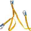 Euro Lightline säkerhetslina 2 m + 3 snabböppnande schackel