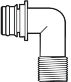 Europump 90° insticks-snabbkoppling gänga 1/2"