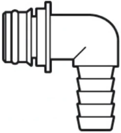 Europump 90° insticks-snabbkoppling gänga Ø 19 mm