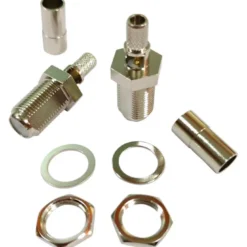 1852 F-kontakt hona/honkontakt för RG58-kabel, 2-pack