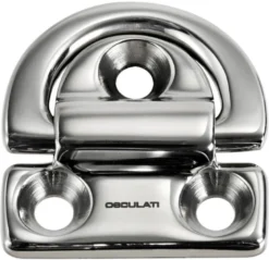 Fällbar ögleplatta 59x61 mm 8 mm ring brottlast kg 4000