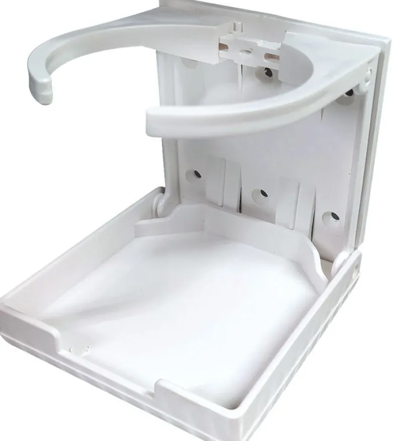Fällbar plastmugghållare 100x95 mm
