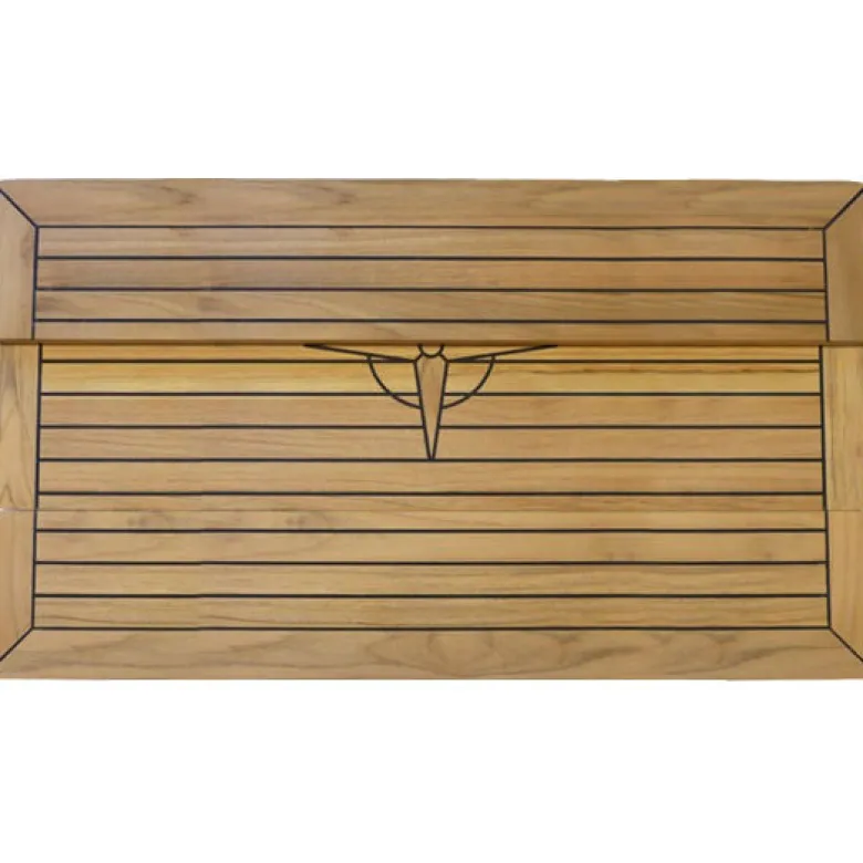 Fällbart teakbord 68 x 100 cm