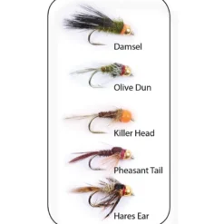 Flugkollektion Goldheads Short Shank 5p #12
