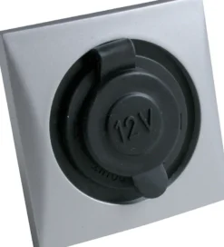 Frilight Vägguttag 12v Mattsilver