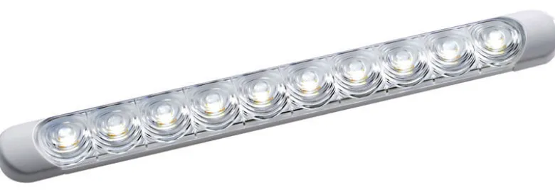 Fristående LED-armatur vit 230x24x11 mm