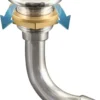 Full Flush bränsleventilation i förkromad mässing 90° Ø 19 mm