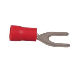 Gaffelanslutning 4,3mm 10st Röd