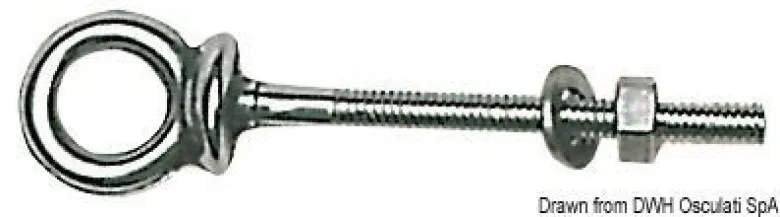Öglebult AISI316 6x60 mm