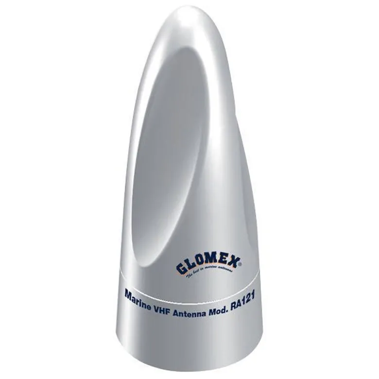 Glomex ra121 vhf antenn låg profil med kabel, fäste & väg